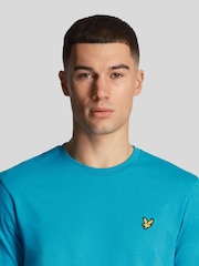 Lyle & Scott Leisure Blue Crew Neck 100% Cotton T-Shirt - Image 4 of 7