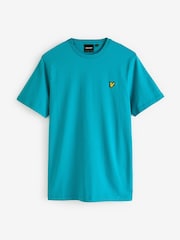 Lyle & Scott Leisure Blue Crew Neck 100% Cotton T-Shirt - Image 5 of 7