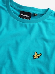 Lyle & Scott Leisure Blue Crew Neck 100% Cotton T-Shirt - Image 6 of 7