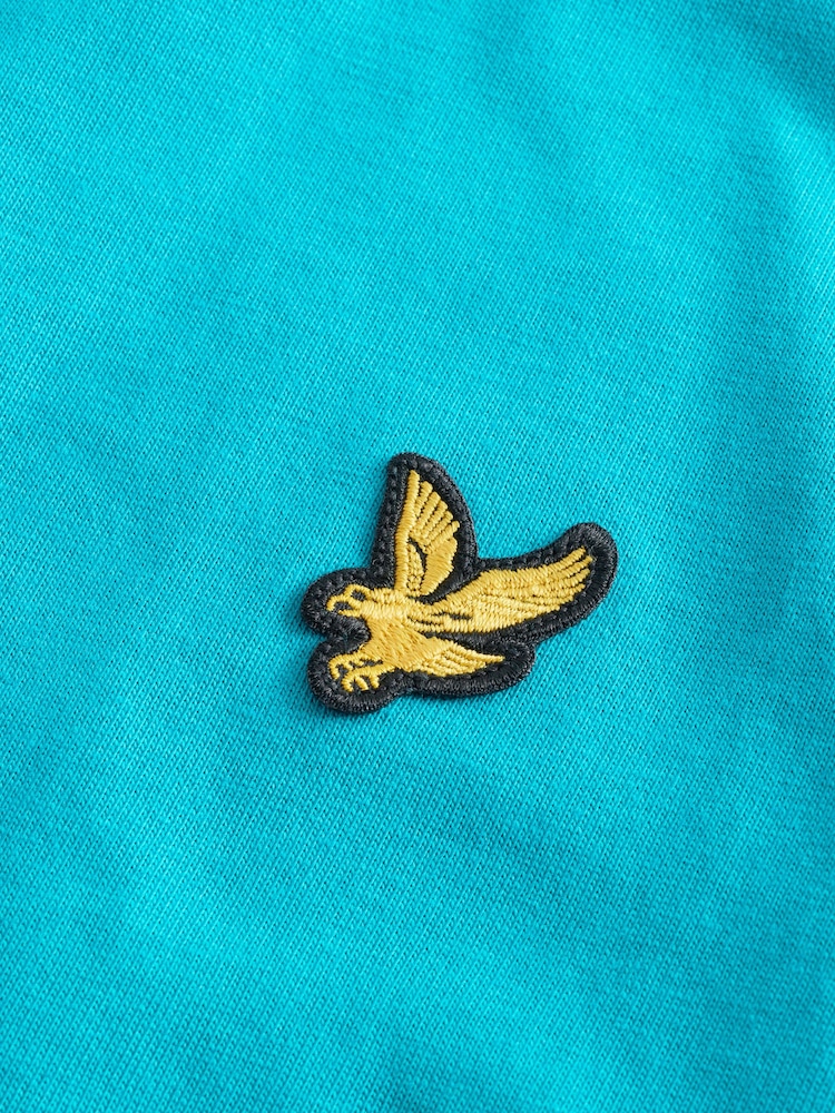 Lyle & Scott Leisure Blue Crew Neck 100% Cotton T-Shirt - Image 7 of 7