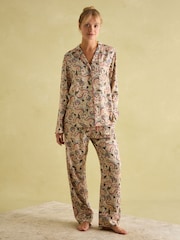 Joules Alma Floral Pyjama Set - Image 1 of 7