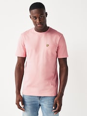 Lyle & Scott Palm Pink Pocket 100% Cotton T-Shirt - Image 1 of 5