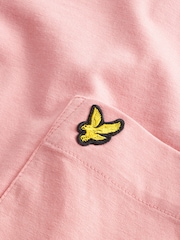 Lyle & Scott Palm Pink Pocket 100% Cotton T-Shirt - Image 5 of 5
