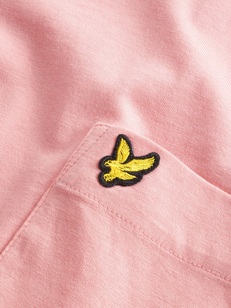 Lyle & Scott Palm Pink Pocket 100% Cotton T-Shirt - Image 5 of 5 Lyle & Scott Palm Pink Pocket 100% Cotton T-Shirt - Image 5 of 5