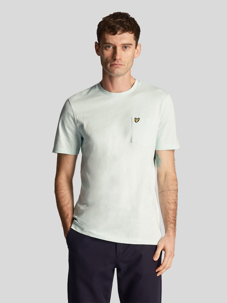 Lyle & Scott Mint Green Pocket T-Shirt - Image 2 of 4