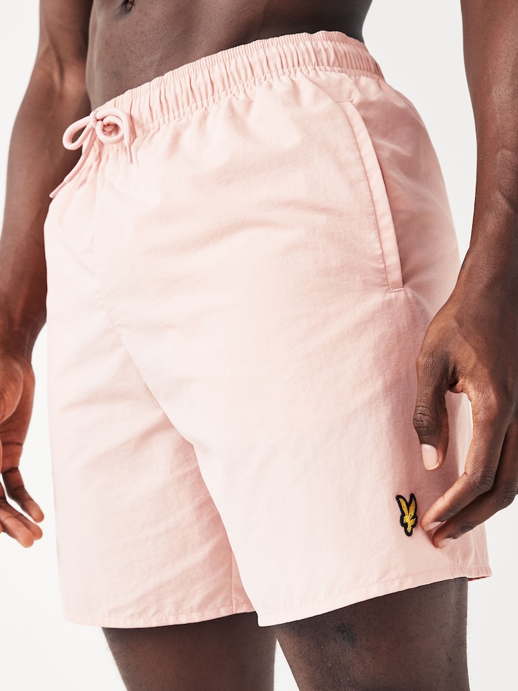 Lyle & Scott Palm Pink Swim Shorts - Image 3 of 3