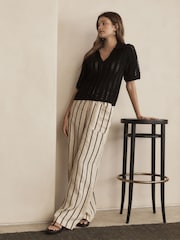 Black Premium Knitted Polo Neck Top - Image 2 of 8