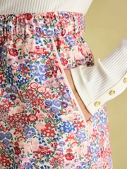 Joules Stella Cream Cotton Pyjama Bottoms - Image 5 of 6