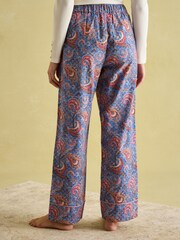 Joules Stella Blue Cotton Pyjama Bottoms - Image 2 of 7
