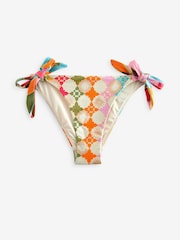 Never Fully Dressed Multi Geo Tie Side Bikini Briefs - Image 5 of 5