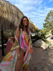 Never Fully Dressed Multi Livaeco Viscose Kimono Dress - Image 2 of 2