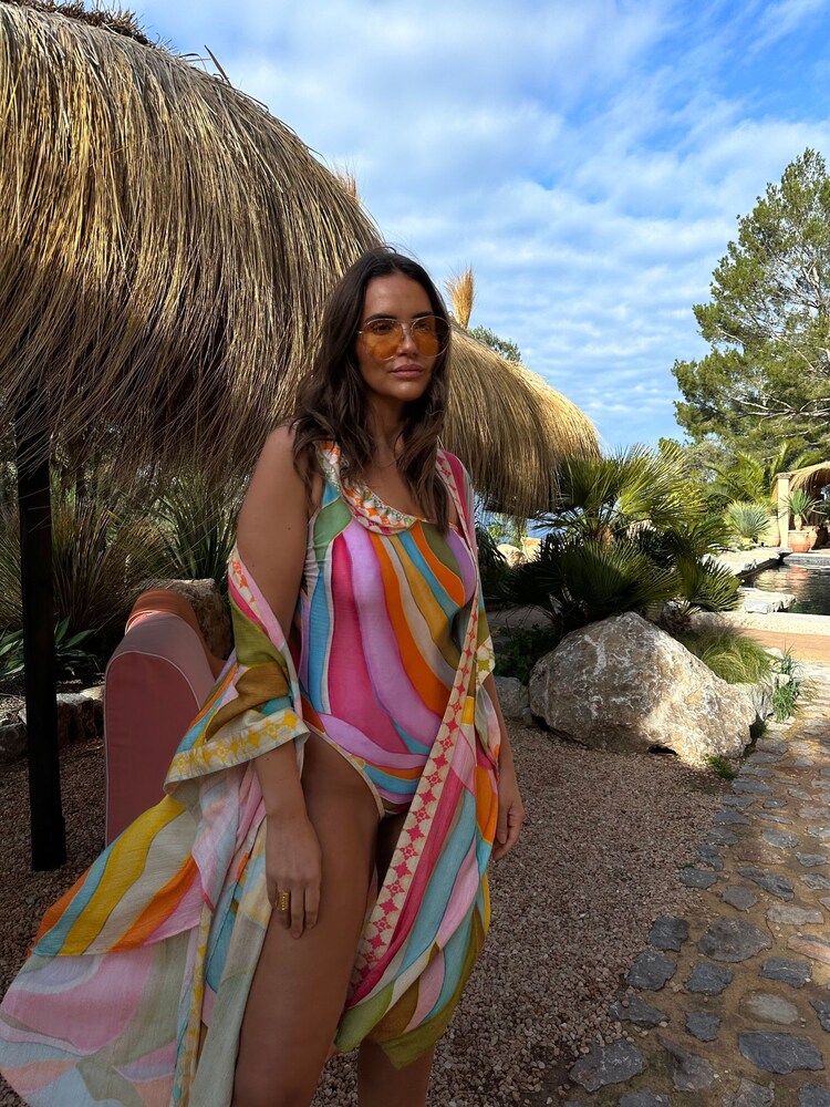 Never Fully Dressed Multi Livaeco Viscose Kimono Dress - Image 2 of 2