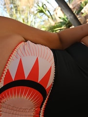 Never Fully Dressed Black Sundial Tummy Control Bandeau Swimsuit - Image 3 of 4