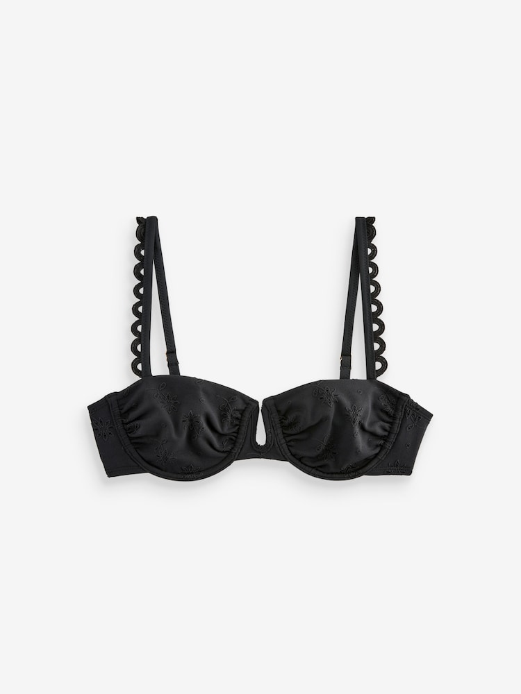 Haut de bikini Never Fully Dressed Broiderie en coupe - Image 2 of 4