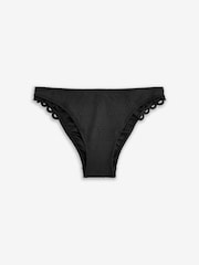 Never Fully Dressed Black Broiderie Bikini Briefs - Image 2 of 3
