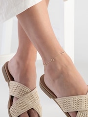 Beaverbrooks Gold 9ct Link Anklet - Image 2 of 3
