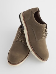 Taupe Brown Sports Wedges Shoes - Image 6 of 7