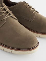 Taupe Brown Sports Wedges Shoes - Image 7 of 7