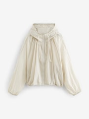 Beige Sheer Shower Proof Raincoat - Image 5 of 6