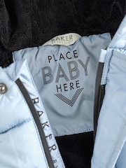 Baker by Ted Baker Light Blue Shower Resistant Snowsuit - Image 3 of 6
