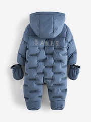 Baker by Ted Baker Blue Shower Resistant Snowsuit - Image 2 of 5