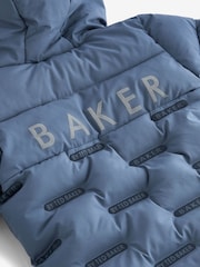 Baker by Ted Baker Blue Shower Resistant Snowsuit - Image 4 of 5
