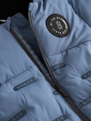 Baker by Ted Baker Blue Shower Resistant Snowsuit - Image 5 of 5