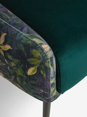 Clarke and Clarke Congo Amethyst Emerald Green Renzo Dining Chair - Image 6 of 6