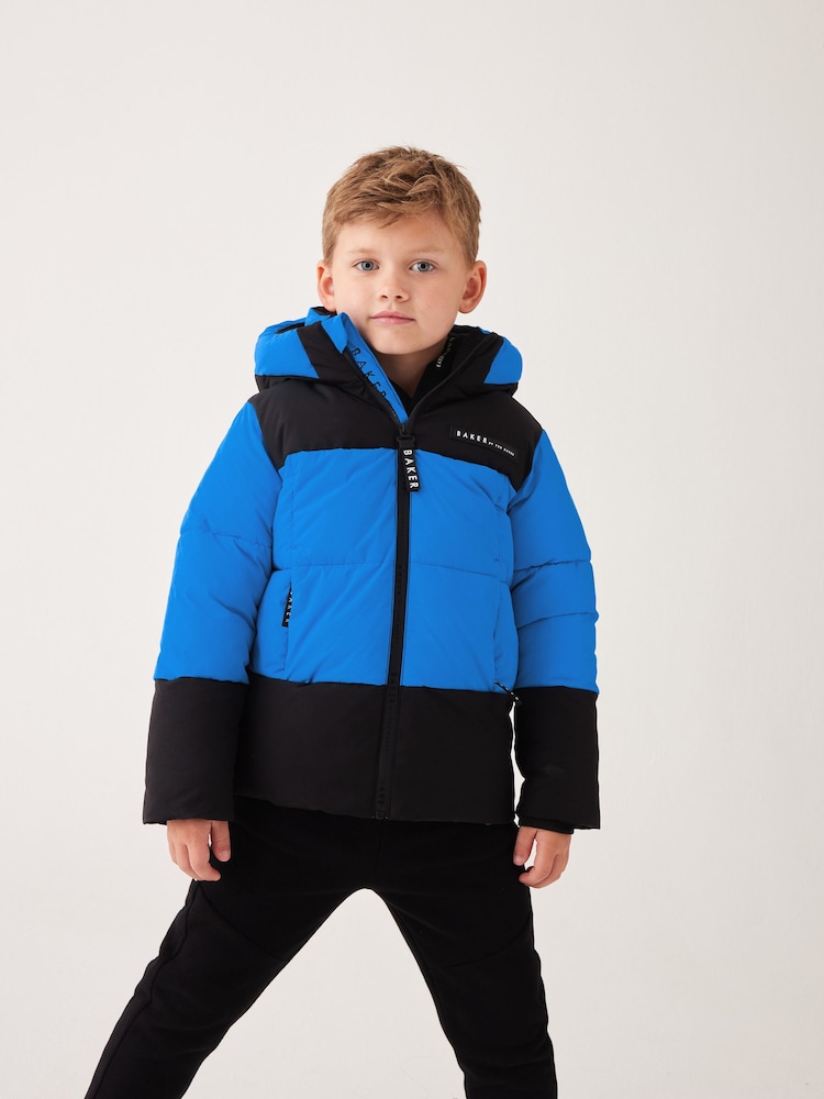 Baker By Ted Baker Shower Resistant Colourblock Padded Coat - Image 1 of 12