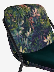 Clarke and Clarke Congo Amethyst Emerald Green Mattio Dining Chair - Image 7 of 7