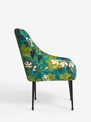Clarke and Clarke Passiflora Kingfisher Blue and Teal Renzo Dining Chair - Image 4 of 6