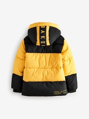 Baker By Ted Baker Shower Resistant Colourblock Padded Coat - Image 10 of 16