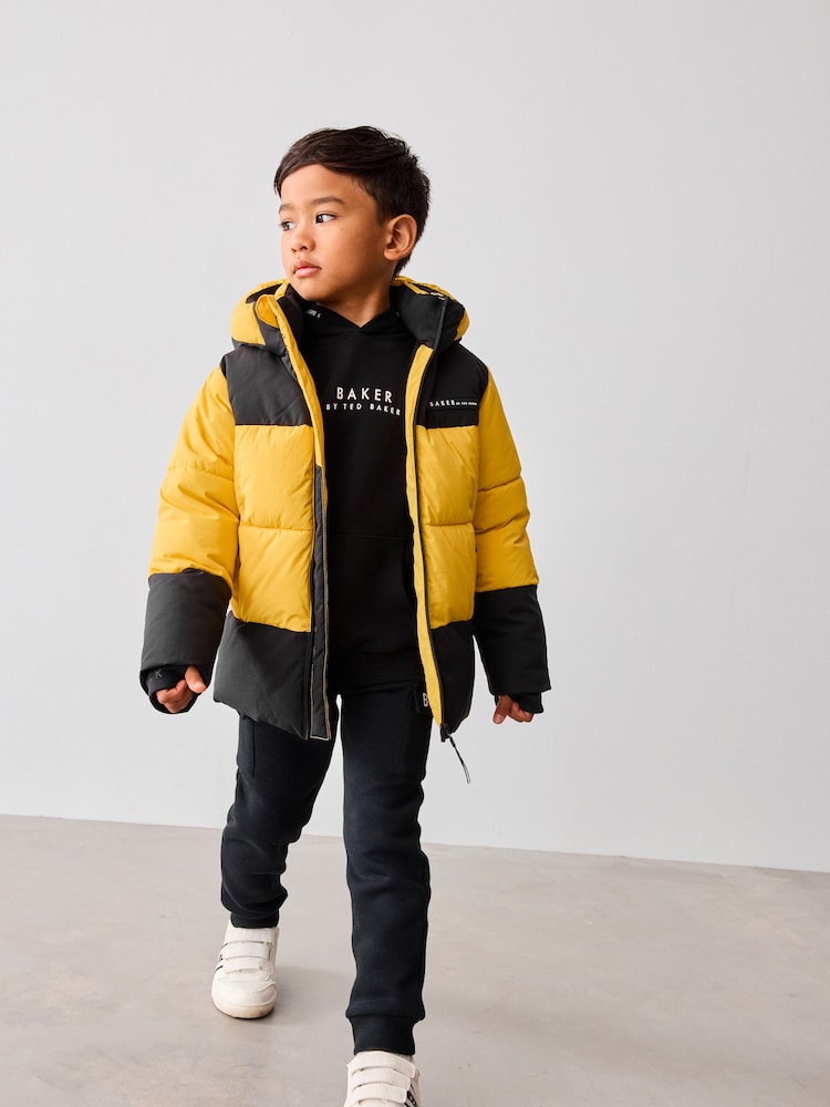 Baker By Ted Baker Shower Resistant Colourblock Padded Coat - Image 2 of 16 Baker By Ted Baker Shower Resistant Colourblock Padded Coat - Image 2 of 16