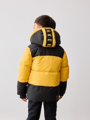 Baker By Ted Baker Shower Resistant Colourblock Padded Coat - Image 3 of 16