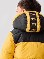 Baker By Ted Baker Shower Resistant Colourblock Padded Coat - Image 6 of 16
