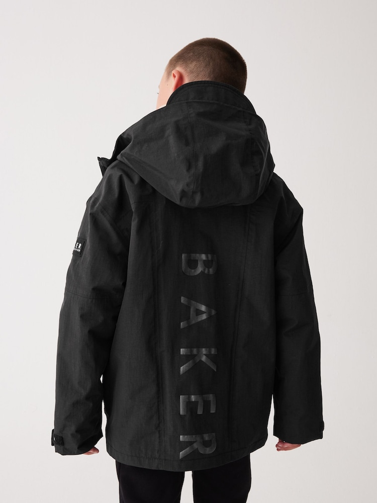 Baker by Ted Baker Black Waterproof Lightweight Rain Jacket - Image 1 of 1