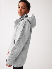 Baker by Ted Baker Grey Shower Resistant Technical Rain Jacket - Image 3 of 14