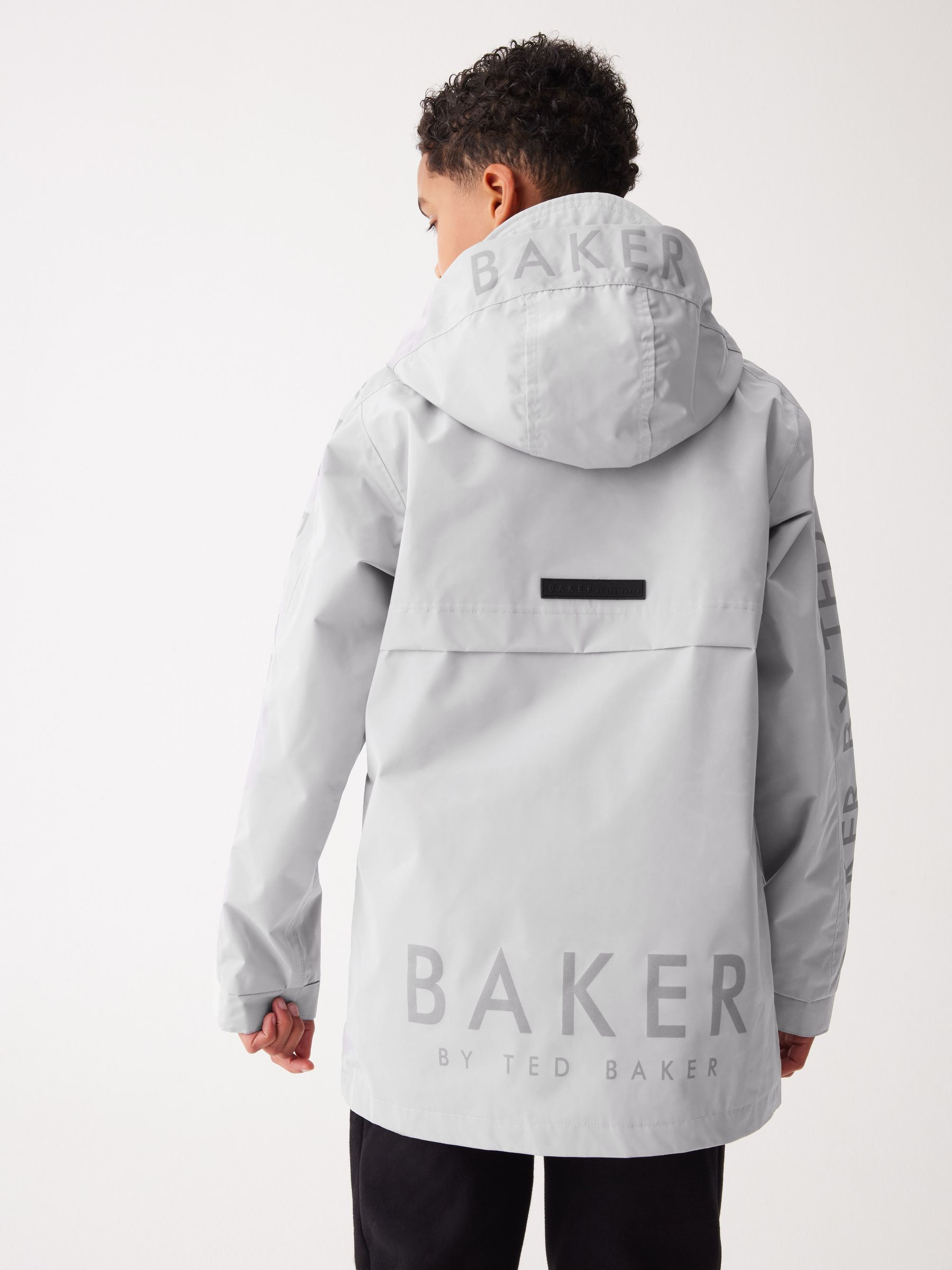 Buy Baker by Ted Baker Grey Shower Resistant Technical Rain Jacket from Next Luxembourg