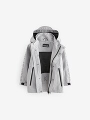 Baker by Ted Baker Grey Shower Resistant Technical Rain Jacket - Image 9 of 14