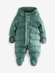 Baker by Ted Baker Green Shower Resistant Snowsuit - Image 1 of 8