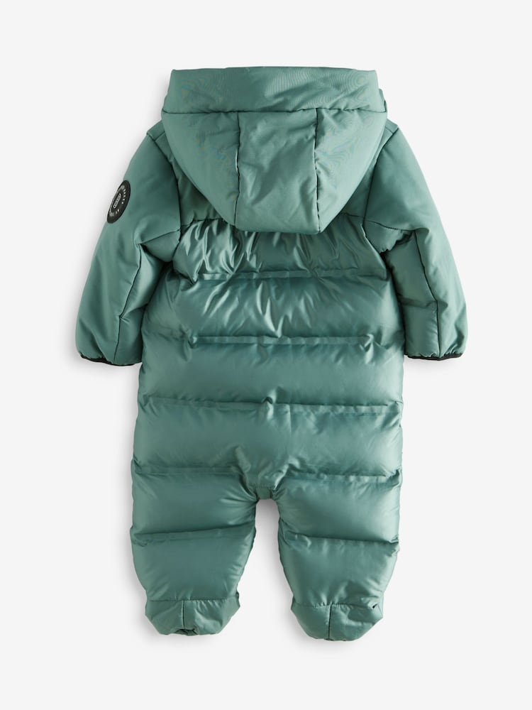 Baker by Ted Baker Green Shower Resistant Snowsuit - Image 2 of 8