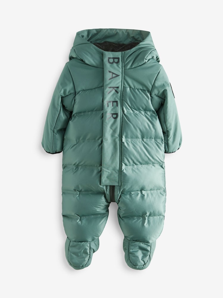 Baker by Ted Baker Zöld Víztaszító Snowsuit - Image 3 of 8