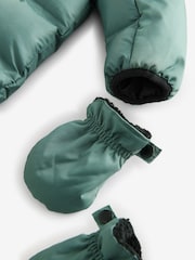 Baker by Ted Baker Green Shower Resistant Snowsuit - Image 8 of 8