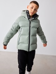 Baker by Ted Baker Green Shower Resistant Heatseal Coat - Image 1 of 14
