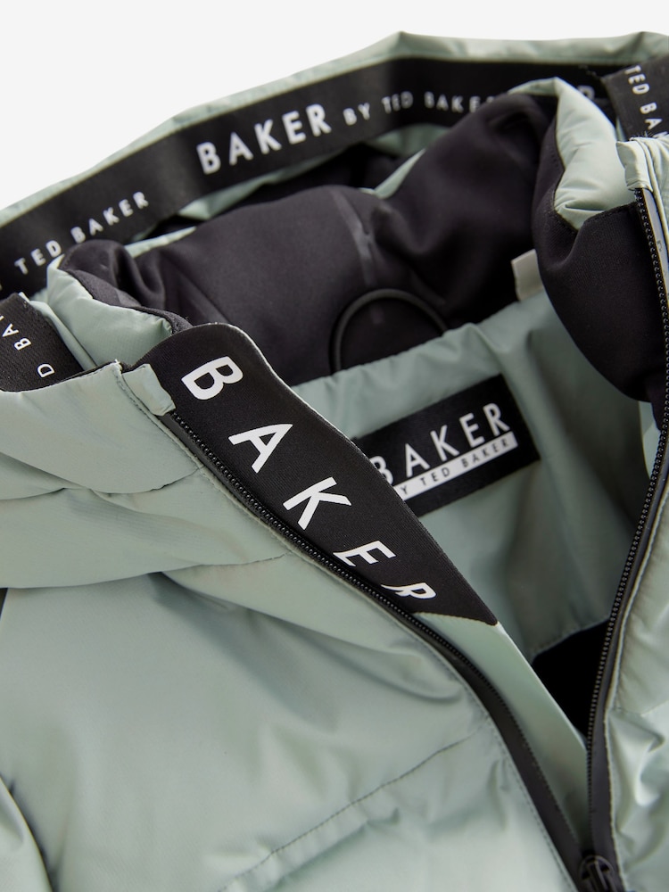 Baker by Ted Baker Green Shower Resistant Heatseal Coat - Image 11 of 14
