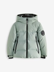 Baker by Ted Baker Green Shower Resistant Heatseal Coat - Image 8 of 14