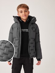 Baker by Ted Baker Grey Shower Resistant Heatseal Coat - Image 2 of 10