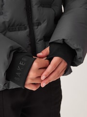 Baker by Ted Baker Grey Shower Resistant Heatseal Coat - Image 6 of 10