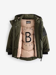 Baker by Ted Baker Khaki Green Shower Resistant Parka - Image 11 of 17