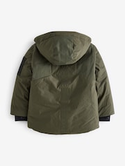 Baker by Ted Baker Khaki Green Shower Resistant Parka - Image 12 of 17
